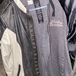 Harley Davidson jacket.